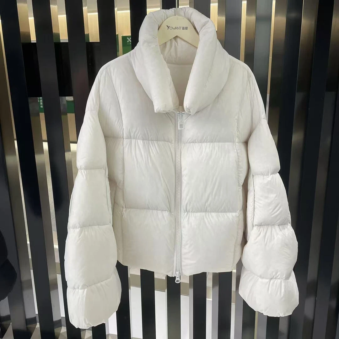 【95%鹅绒服】W23358 阔版95白鹅绒抗寒宽松设计感个性羽绒服
