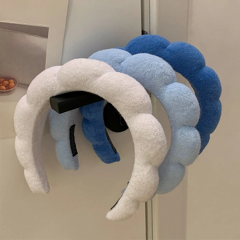 云朵发箍气质简约发捆新款洗脸发箍森系宽边高颅顶头箍毛绒绒无痕