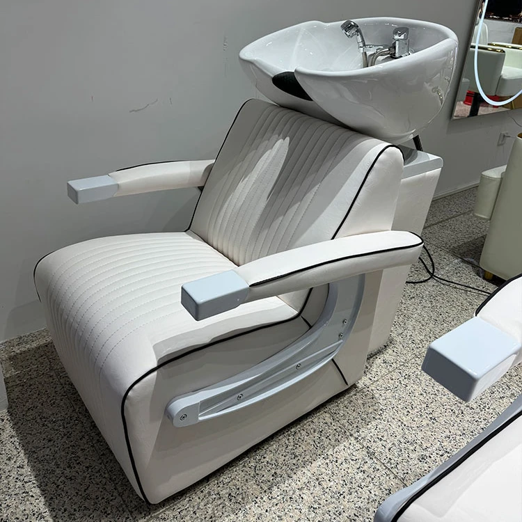 坐式洗头床发廊短款洗头床冲水床潮款可定制理容床椅