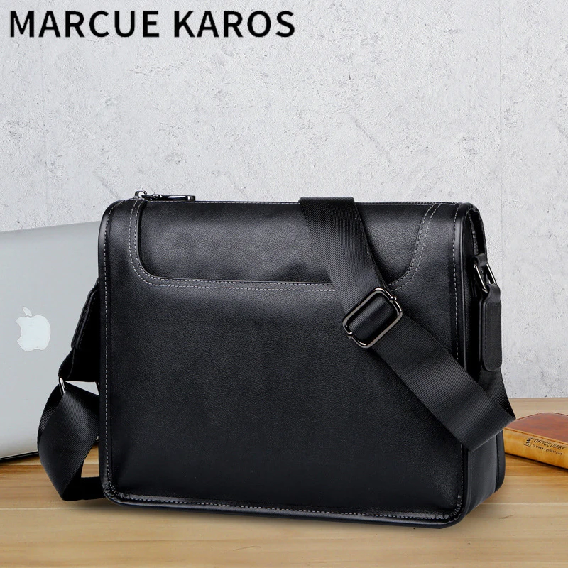 男士斜挎包真皮商务休闲包男包2023新款小挎包高档头层牛皮单肩包