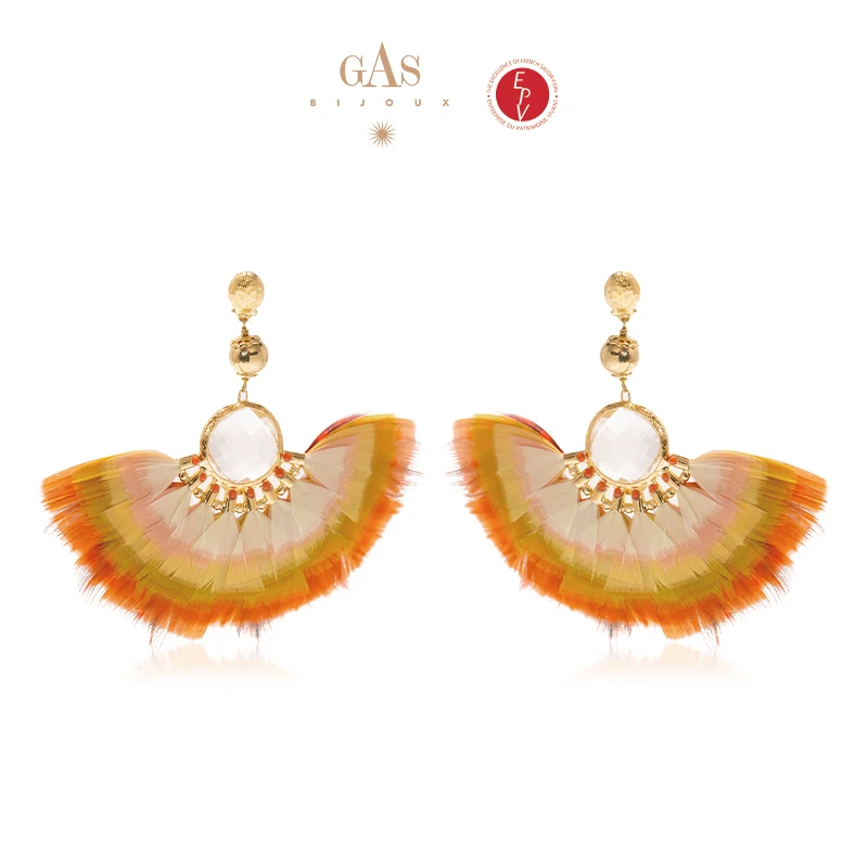 GAS BIJOUX 耳环 【法国进口】羽之翼系列手工打造羽毛轻奢耳环