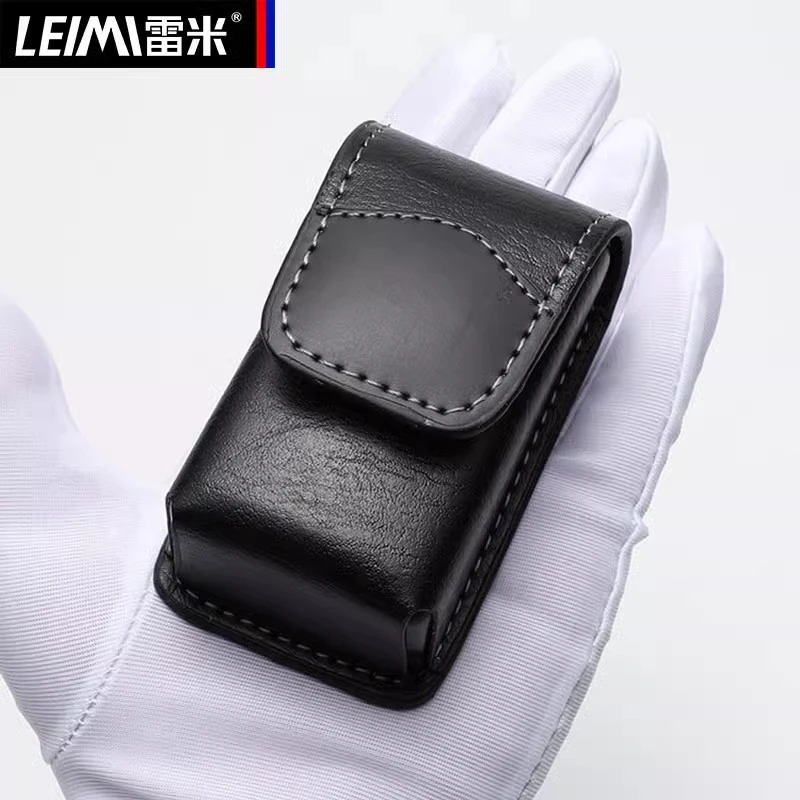 雷米折叠眼镜盒眼镜套老花镜便携袋子可挂皮带挂腰包长条收纳皮套