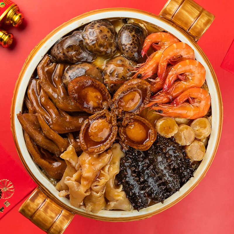 FOBIN/佛宾佛跳墙盘菜系列礼盒装鲍鱼海参花胶加热即食大盆菜