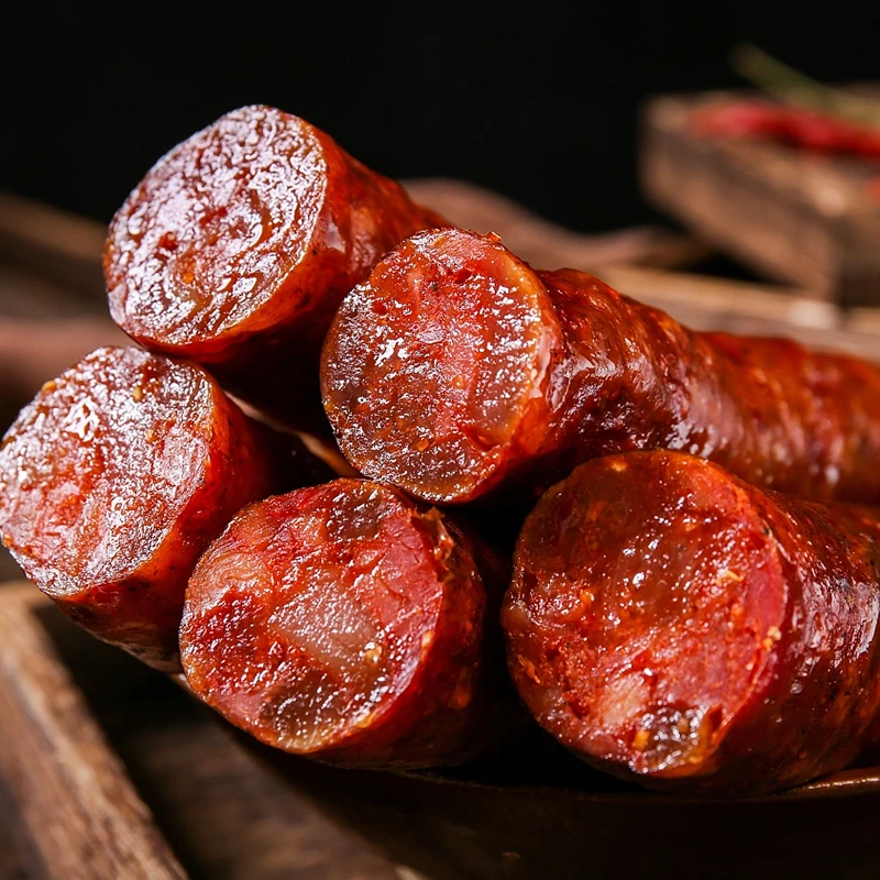 农家传统手工麻辣/原味香肠纯猪肉灌制真空包装老少皆宜腊香浓郁