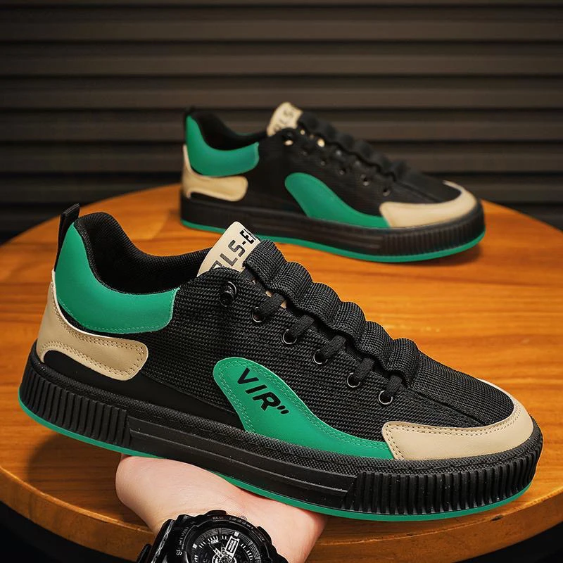 秋季男鞋新款透气鞋子男韩版潮流百搭运动休闲鞋板鞋时尚老爹潮鞋