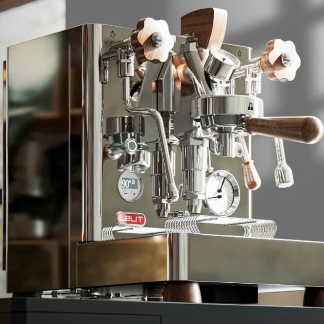 现货意大利Lelit V3 Bianca MP变压拨杆半自动双锅炉旋转泵咖啡机