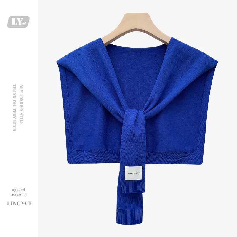 纯色针织披肩外搭女新款洋气夏季空调房搭肩配裙子春秋百搭坎肩新