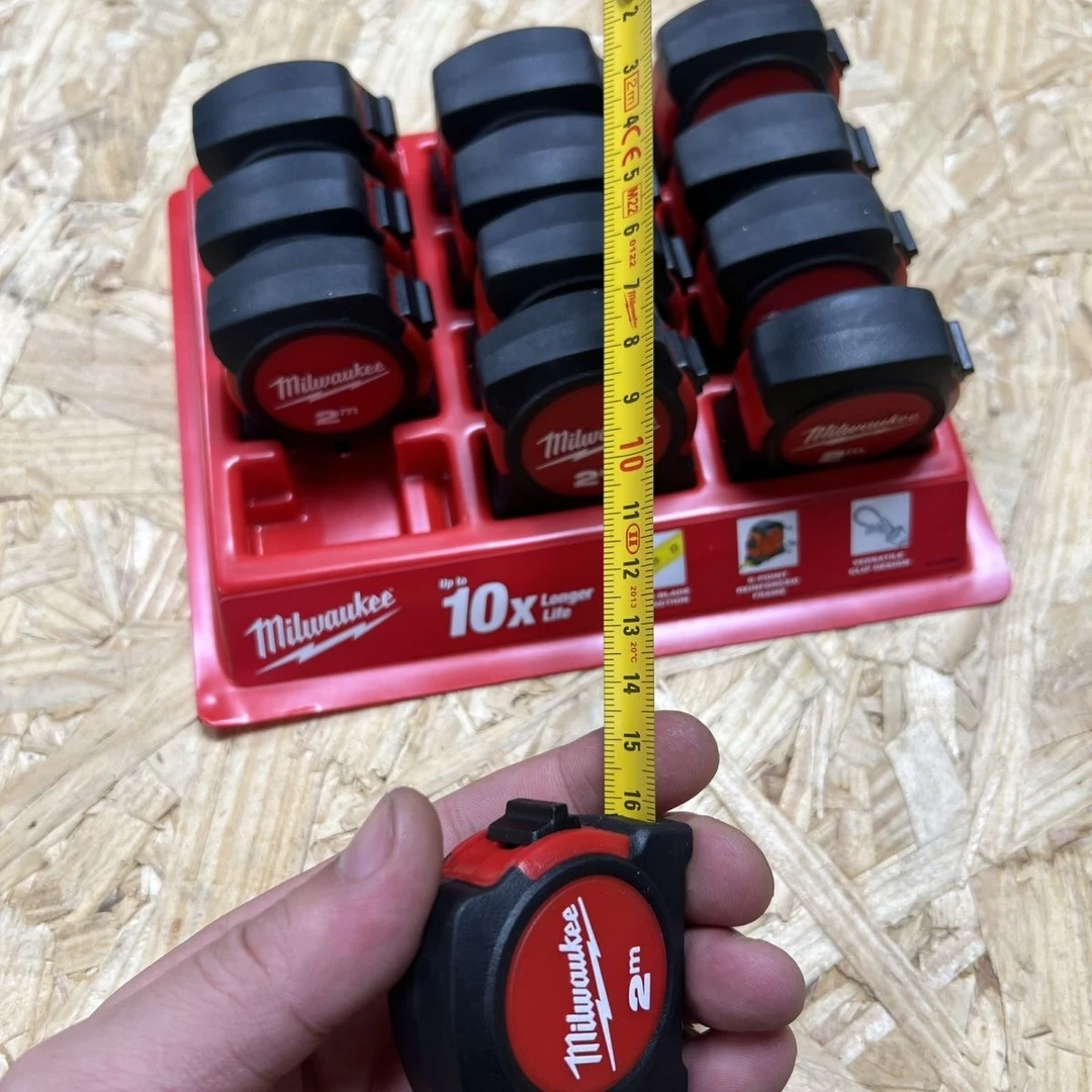 Milwukee美沃奇新款卷尺米沃奇盒尺 随身携带 2米 48-22-5507卷尺