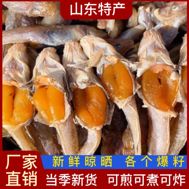 山东特产渤海湾带籽咸油光鱼 1斤/2斤 山东发货