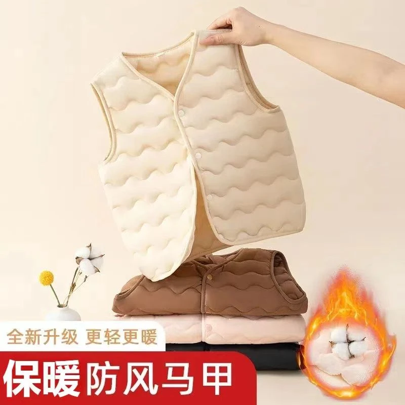 儿童秋冬马甲男童女童宝宝背心轻薄保暖内胆马甲校服神器防风抗寒
