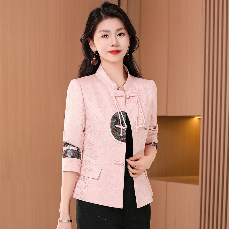 【可蓓儿】品牌新中式国风盘扣秋季女外套2025新款轻奢高级贵妈妈装