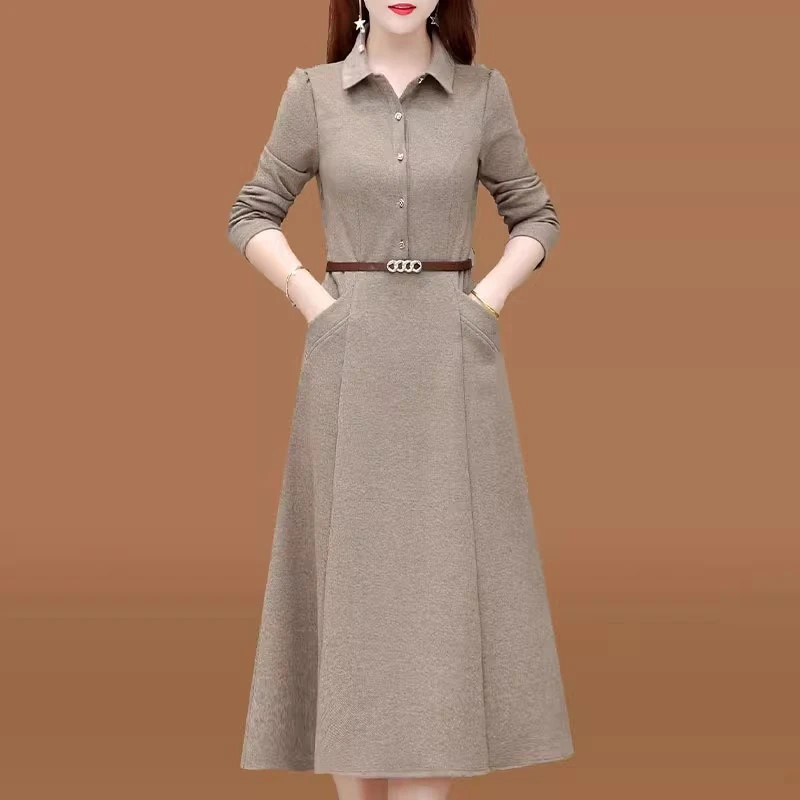 【可蓓儿】广州十三行气质高级感女装连衣裙2025新款秋季贵夫妈妈装