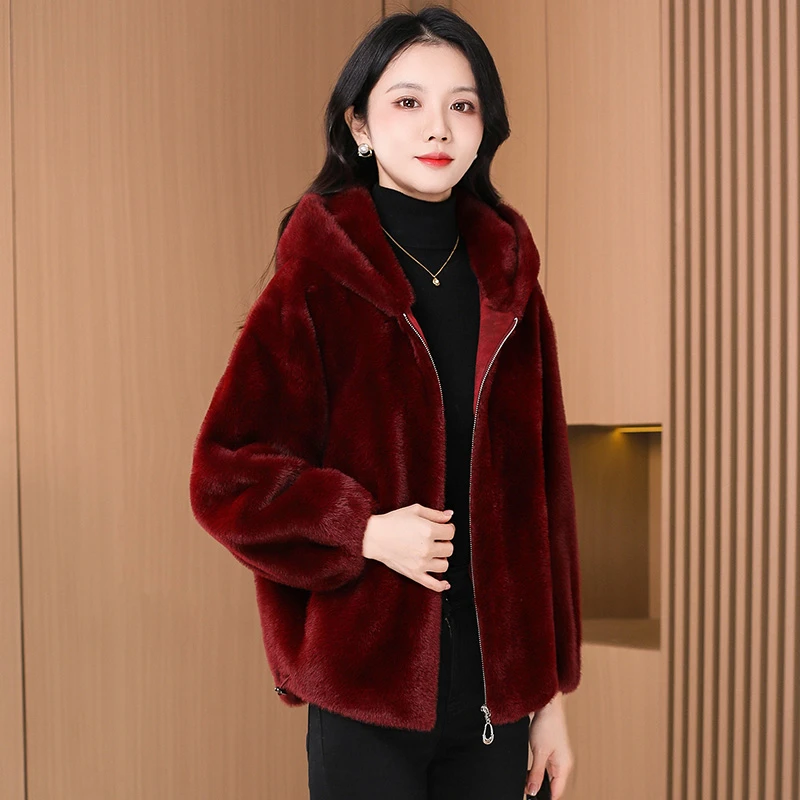 【可蓓儿】毛呢外套女2024新款爆款秋冬加绒加厚时尚女士短款宽松