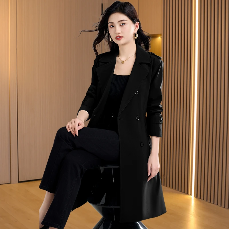 【可蓓儿】贵夫人杭州意法风衣外套女士新款春秋季时尚洋气质妈妈装