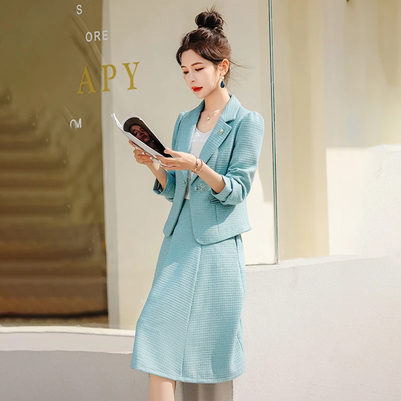 【可蓓儿】2025年新款女装两件套装长袖连衣裙春秋季女装新款妈妈装