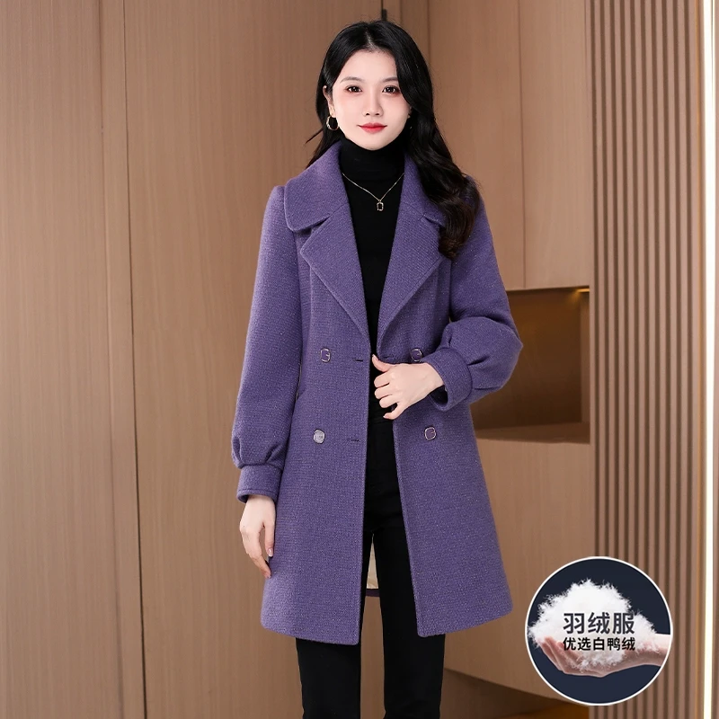 【可蓓儿】九江小个子上档次羽绒服2025新款冬时尚高端品牌毛呢大衣