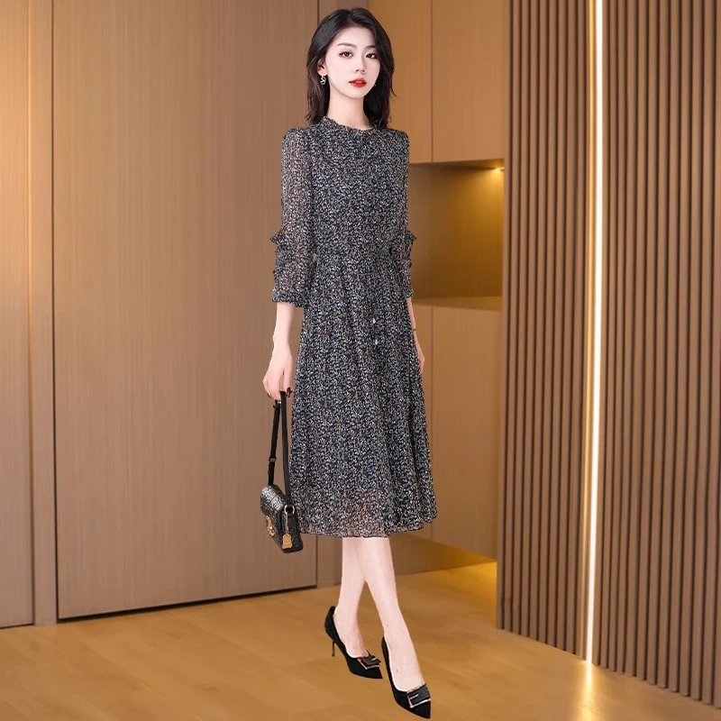 【可蓓儿】碎花小众炸街高级感女装连衣裙2025新款春洋气时尚妈妈装