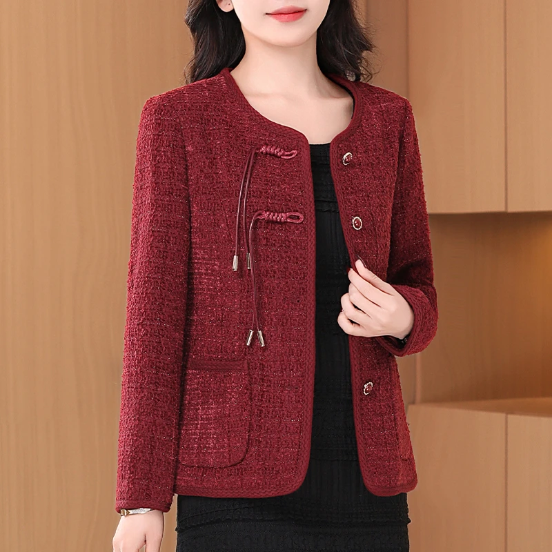 【可蓓儿】新中式小香风短外套女2025新款春秋季爆款欧货高端妈妈装