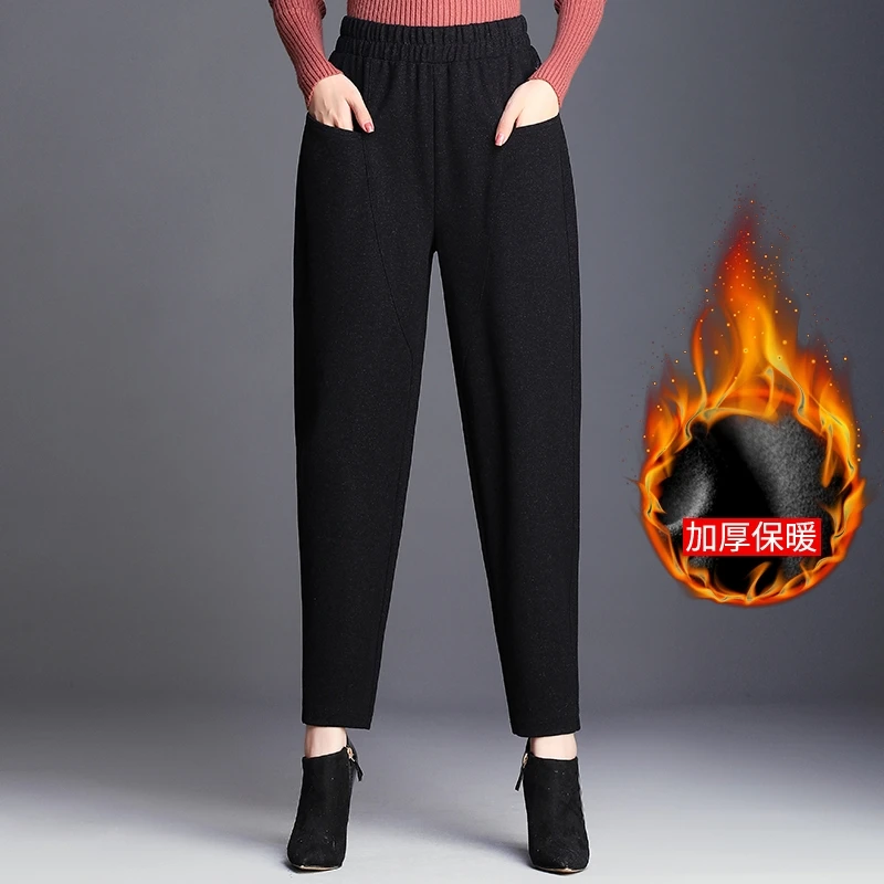 【可蓓儿】哈伦裤女2025新款秋冬款爆款加绒加厚休闲裤小个子妈妈装
