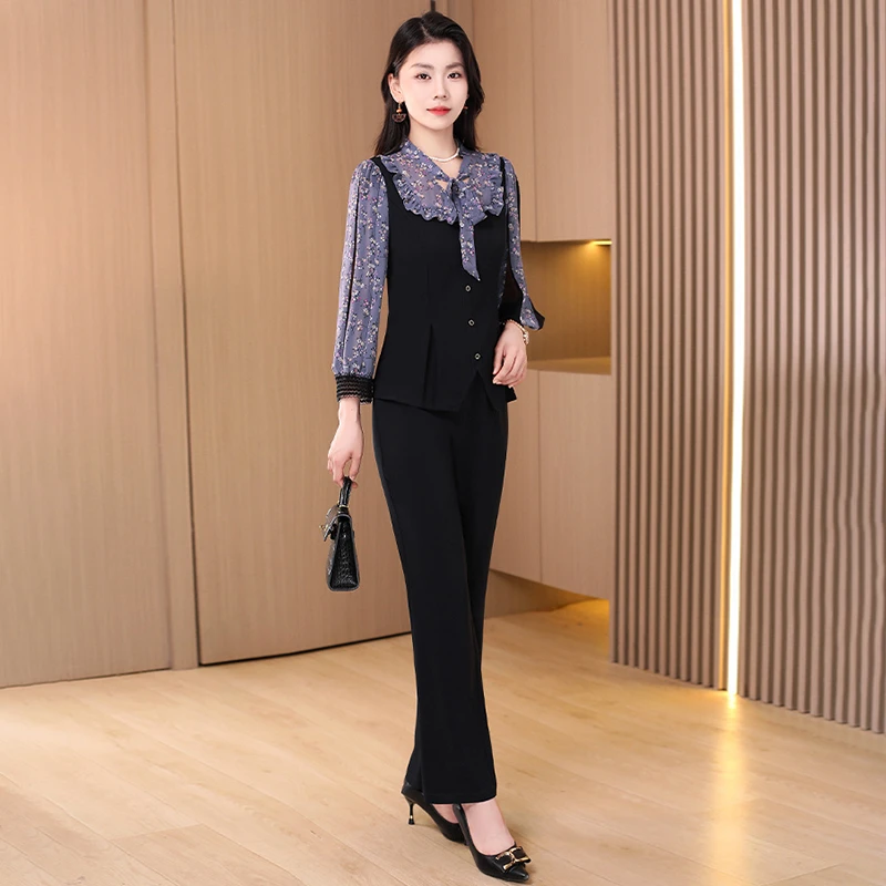 【可蓓儿】女款气质服装阔太太洋气套装2025新款入秋一整套时妈妈装