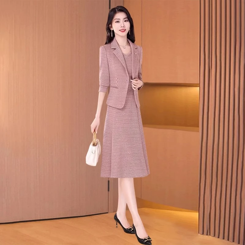 【可蓓儿】品牌小香风高贵女装连衣裙2025新款早秋时尚洋气贵妈妈装