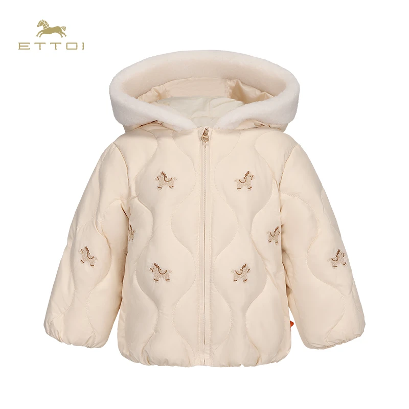 ETTOI2024秋冬新款爱多娃保暖羽绒服
