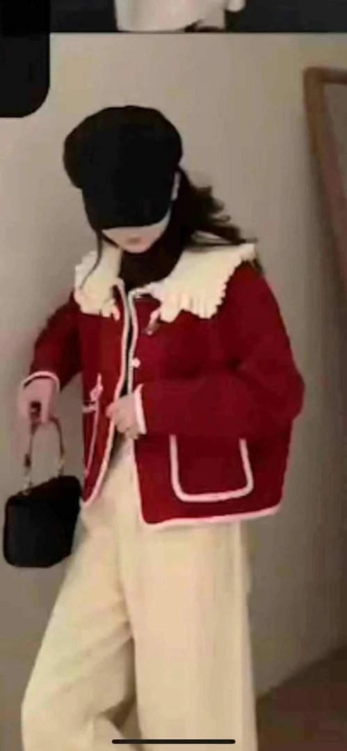 韩国绒领子可以拿下来