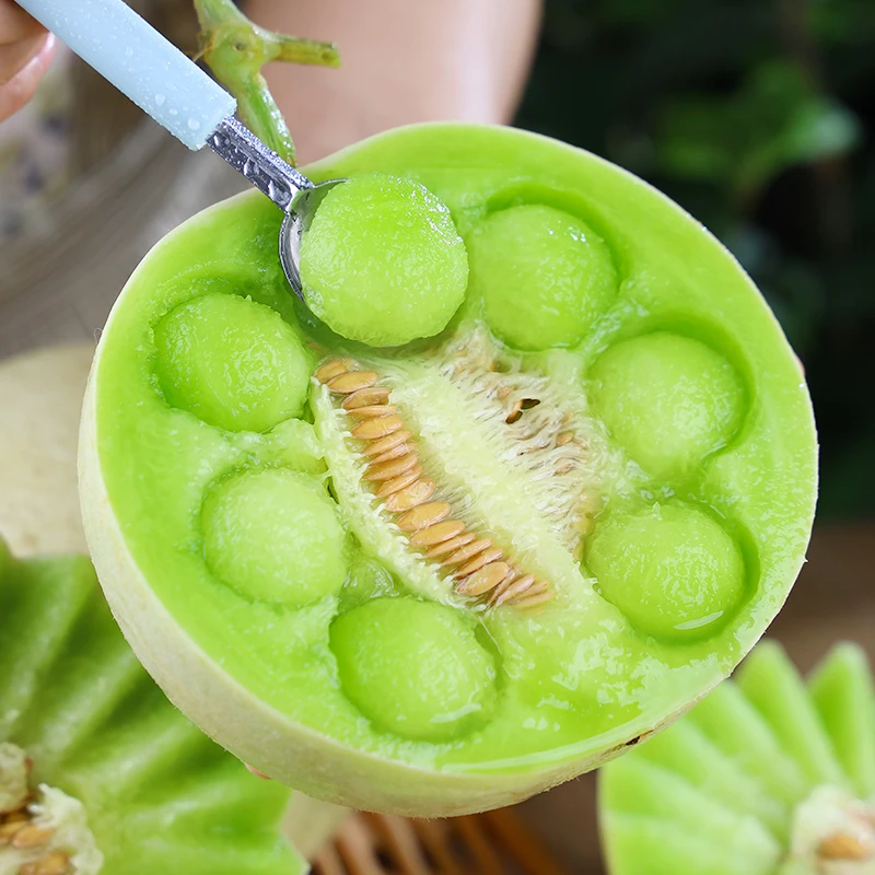 【交个朋友专属】山东冰淇淋玉菇甜瓜4.5-7斤装新鲜水果蜜瓜