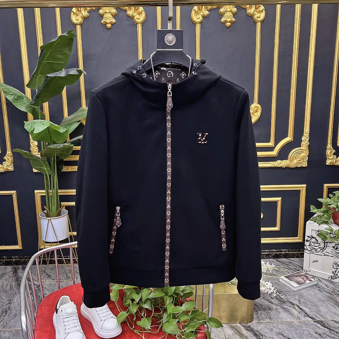 春秋新款连帽休闲男外套男装韩版百搭夹克男士潮流个性上衣男青年