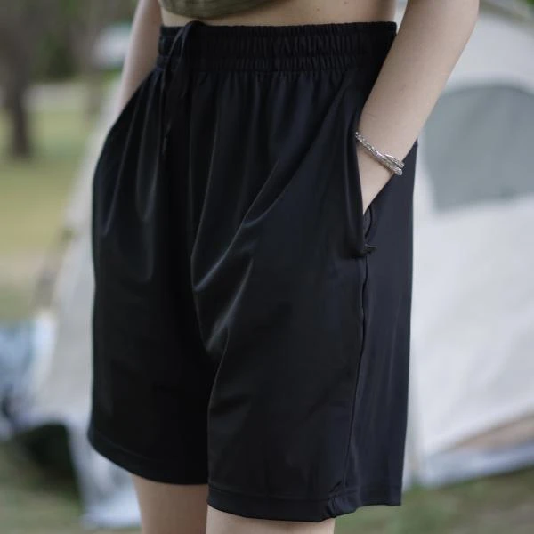 夏季运动户外健身速干休闲阔腿显瘦短裤微弹成人氨纶中腰宽松跑步