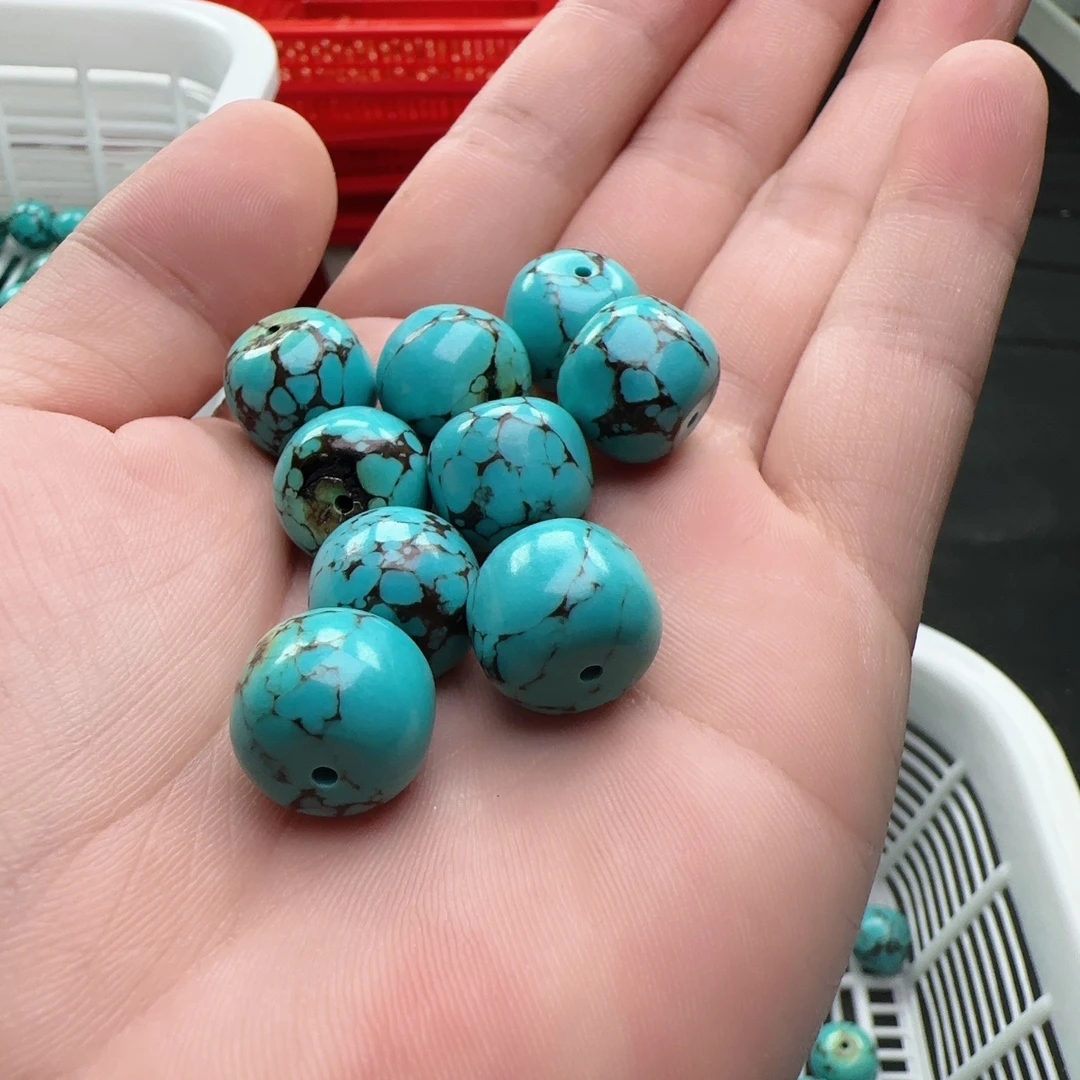 老型14x12mm湖北十堰铁线老型珠文玩配饰手工串珠创意DIY多样性发