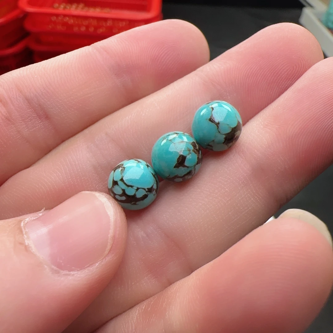 圆珠卡8mm湖北十堰铁线圆珠文玩配饰手工串珠创意DIY多样性发