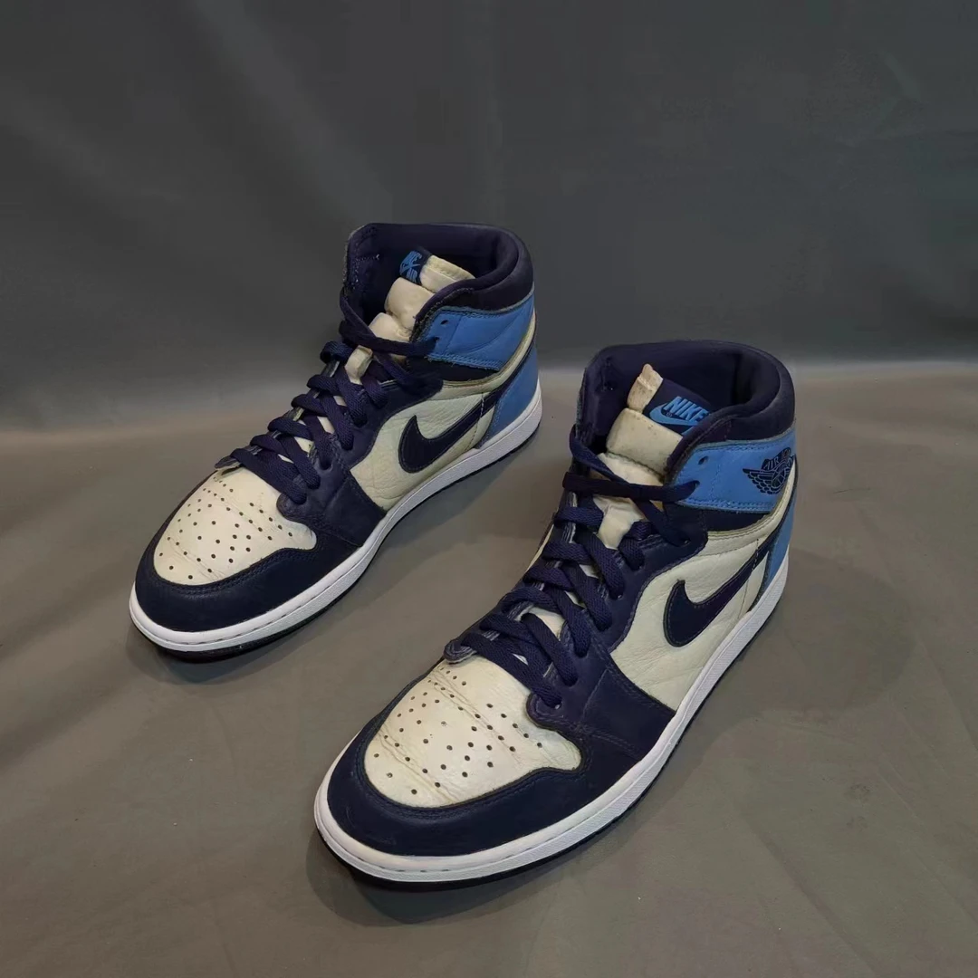 44码/88新/公价2459/AJ1 黑曜石 高帮/无原盒/球鞋/潮鞋/运动鞋