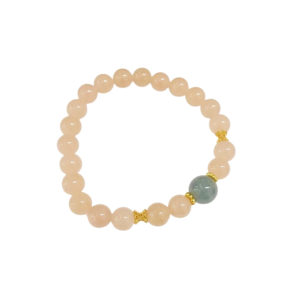 藕粉翡翠手串8m+*（多样性单个发货）