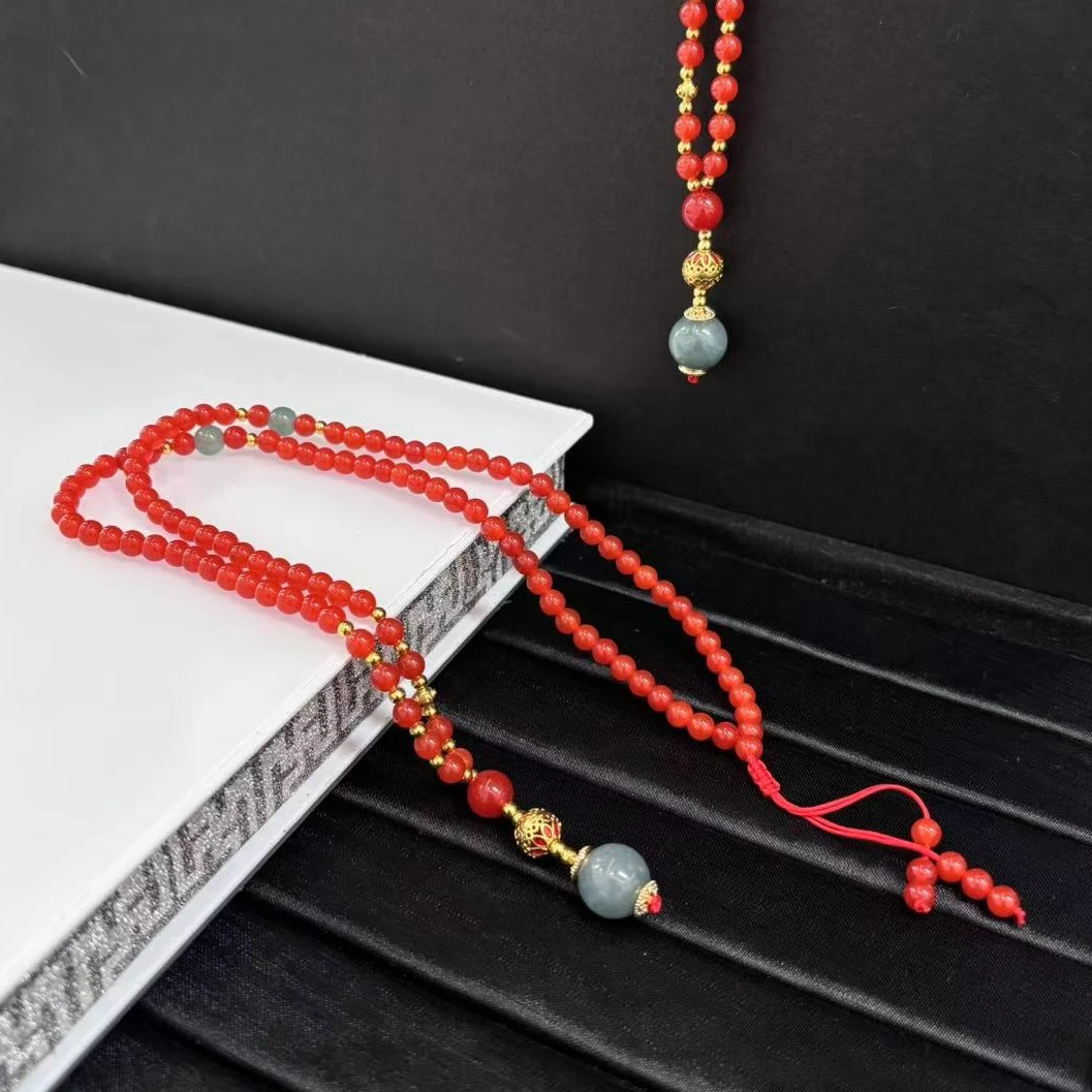 南红翡翠毛衣链国风复古长款卡5m*（多样性单个发货）