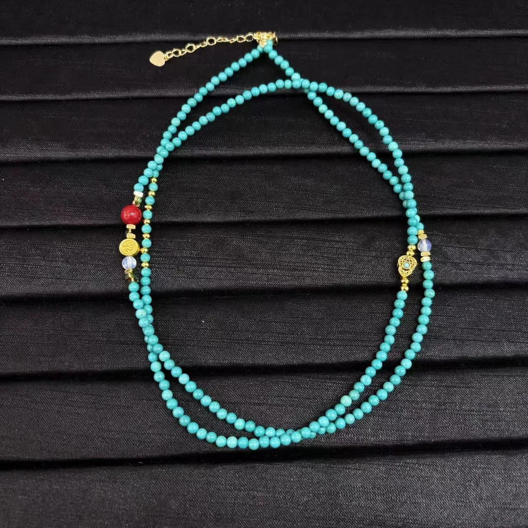 南红绿松毛衣链*多样性单个发货