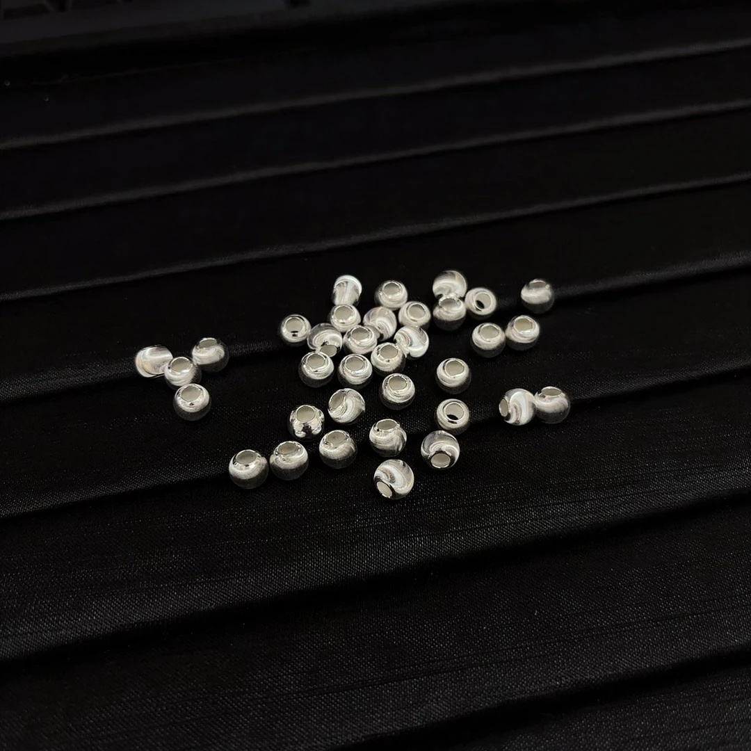 925银银制品 925银猫眼路路通7m*多样性单个发货