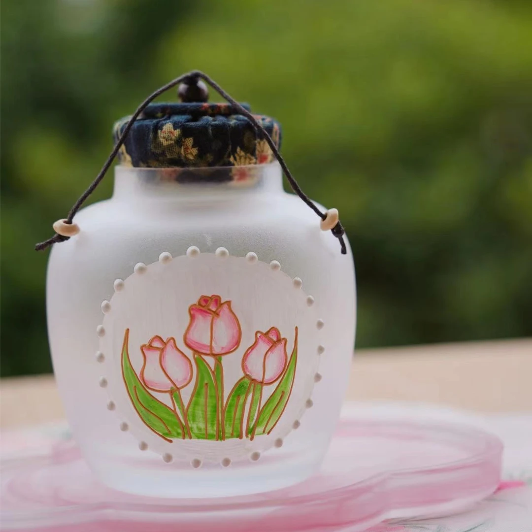 【得闲一日】家用玻璃瓶带盖收纳密封罐食品级装茶叶罐储物小罐子