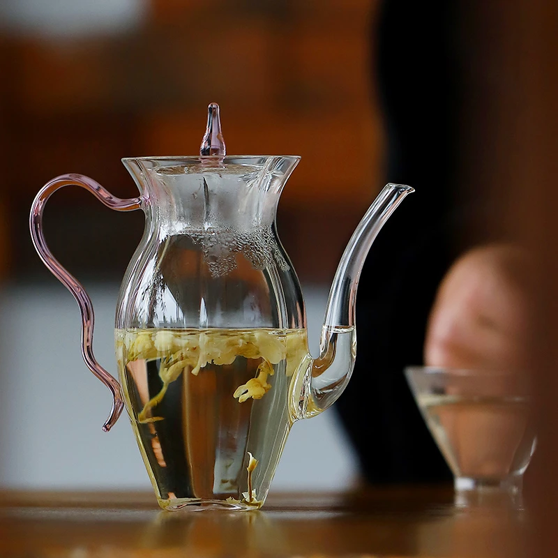 【得闲一日】手工日式耐高温玻璃茶壶家用冷泡茶泡茶壶绿茶玻璃壶