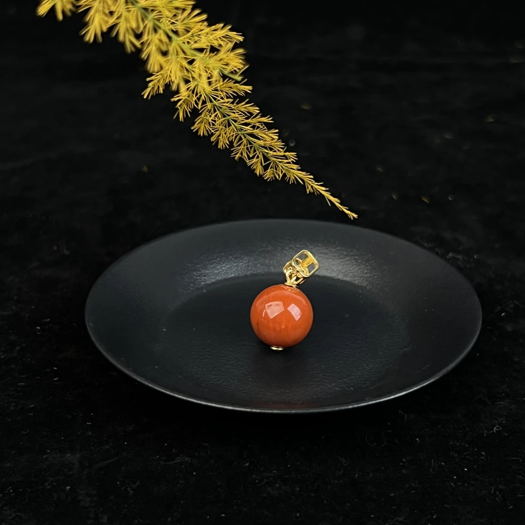 【何姐聊收藏】南红路路通吊坠项链经典过年百搭 不配链 YS2710019