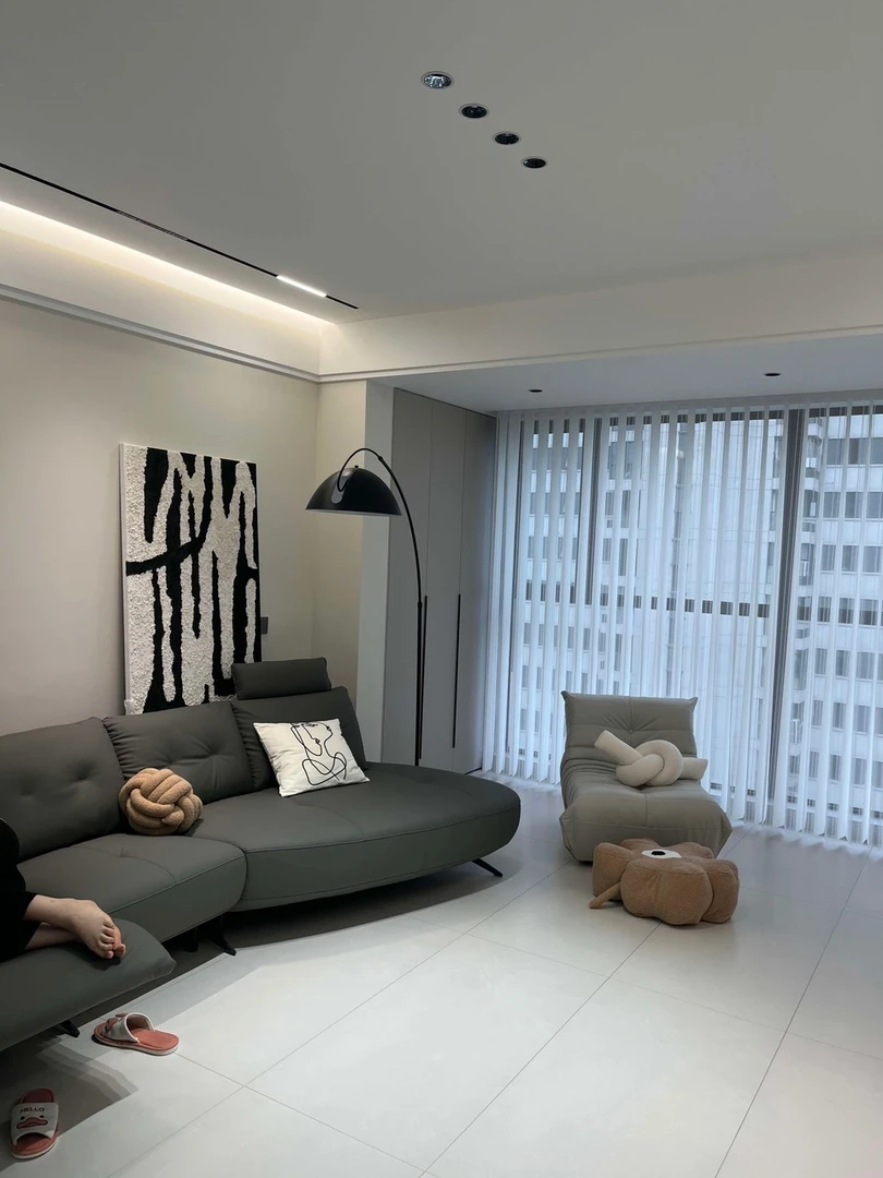 手绘侘寂风抽象黑白线条油画轻奢客厅民宿装饰画玄关肌理挂画