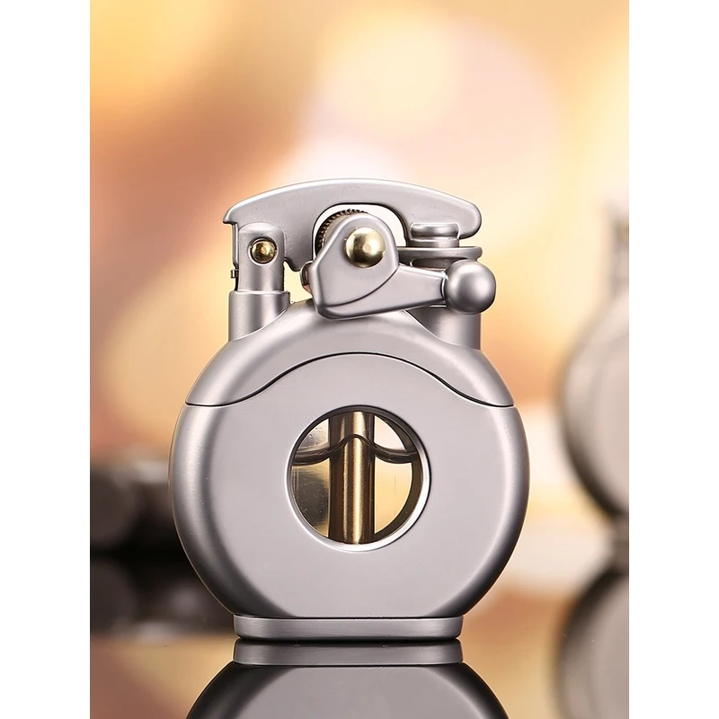 佐罗透明煤油打火机可视油仓摇臂打火如意瓶686打火机煤油彩色