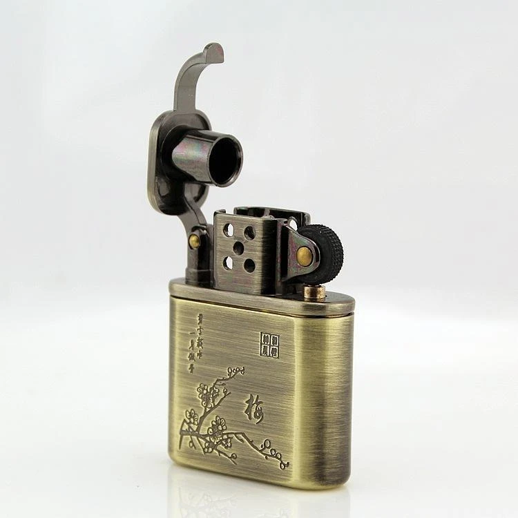 ZORROZ506梅 老式煤油打火机高档防风拉丝经典老九门个性怀旧纯铜