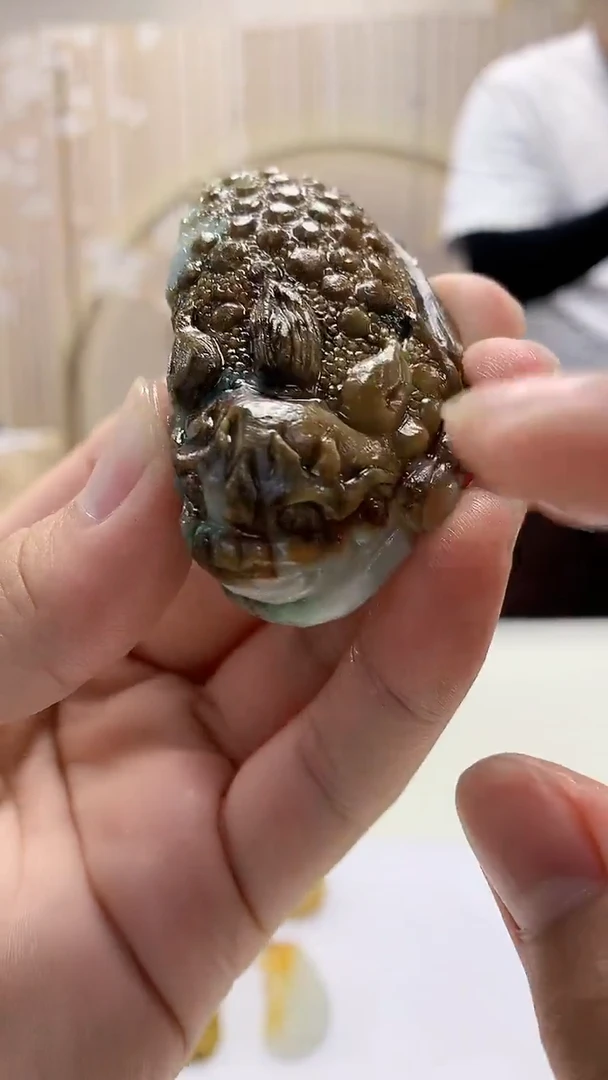 【闪购商品】定制翡翠未镶嵌4898bb-毛货金蟾79