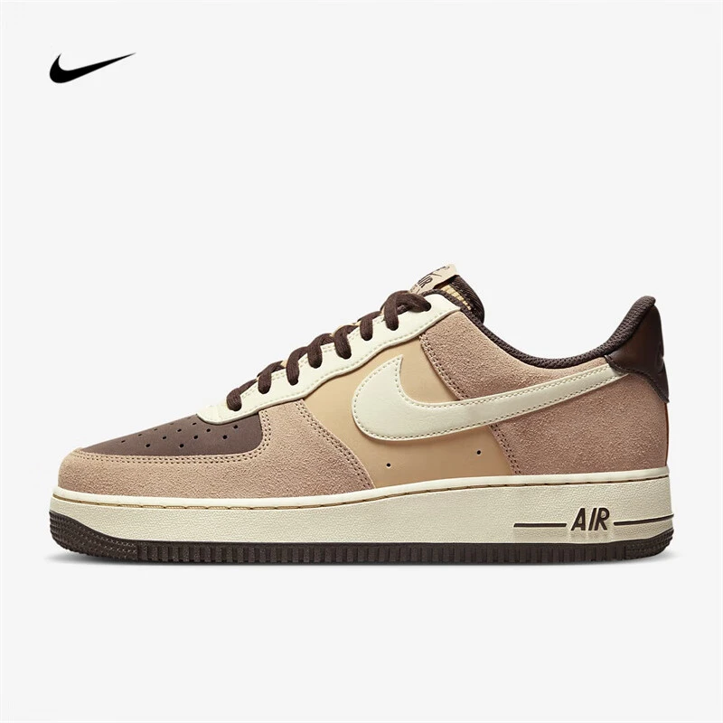 耐克男鞋Nike Air Force 1 AF1米棕色空军一号低帮板鞋FB8878-200