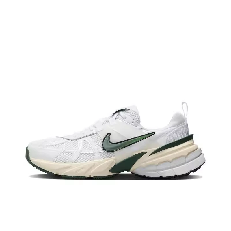 Nike耐克女鞋V2KRuntekk3XL白绿机能跑鞋厚底老爹鞋FD0736-101