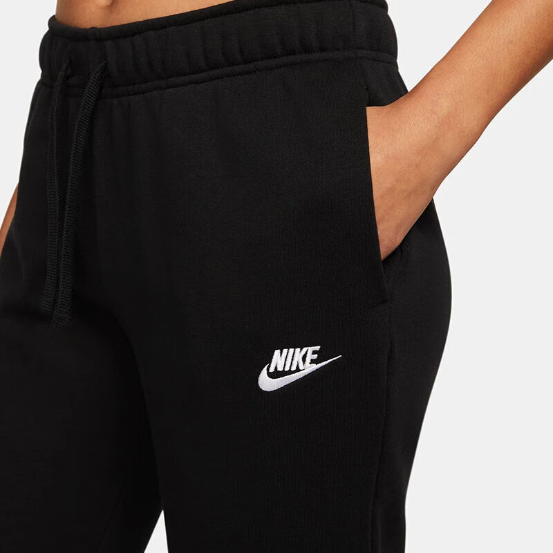锐力Nike耐克女子中腰长裤春卫裤针织加绒刺绣柔软舒适DQ5192-010