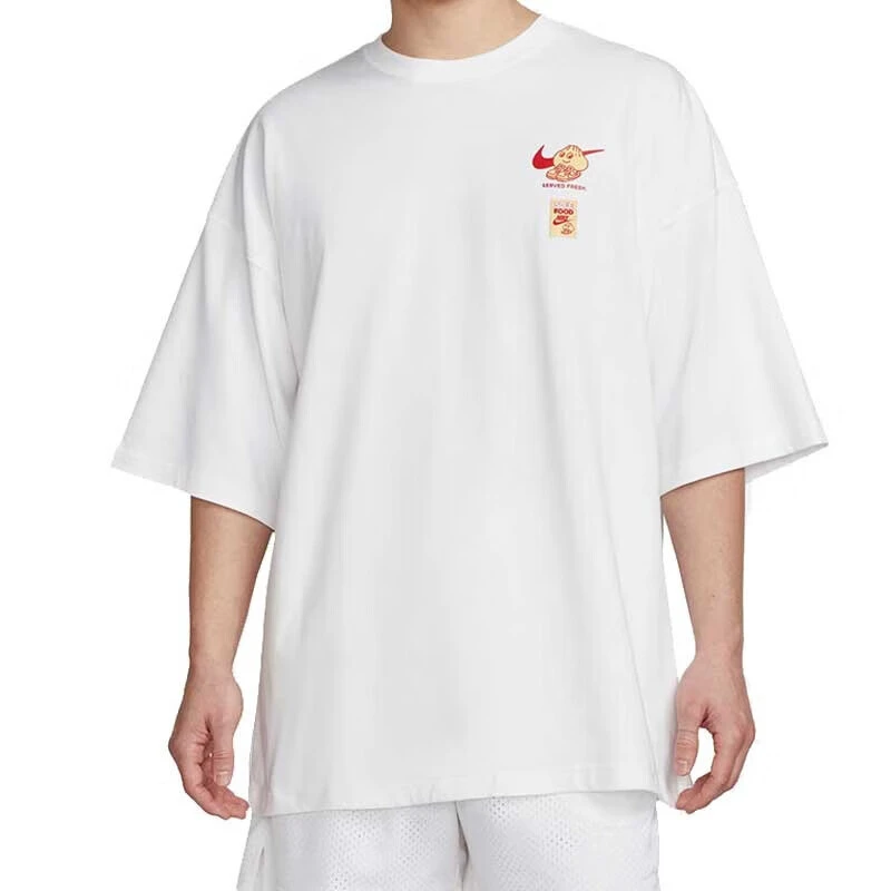 Nike/耐克2024款男子宽松OVERSIZE半袖印花运动短袖t恤FB9808-100
