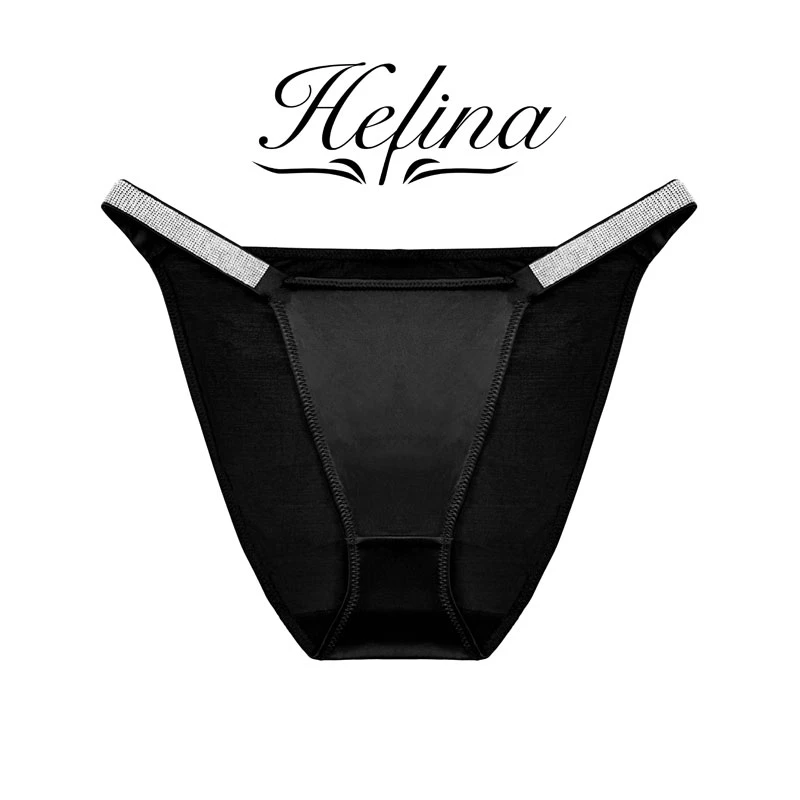 【海琳娜】（100斤-200斤）大码性感性感碎钻美观透气女棉裆三角裤
