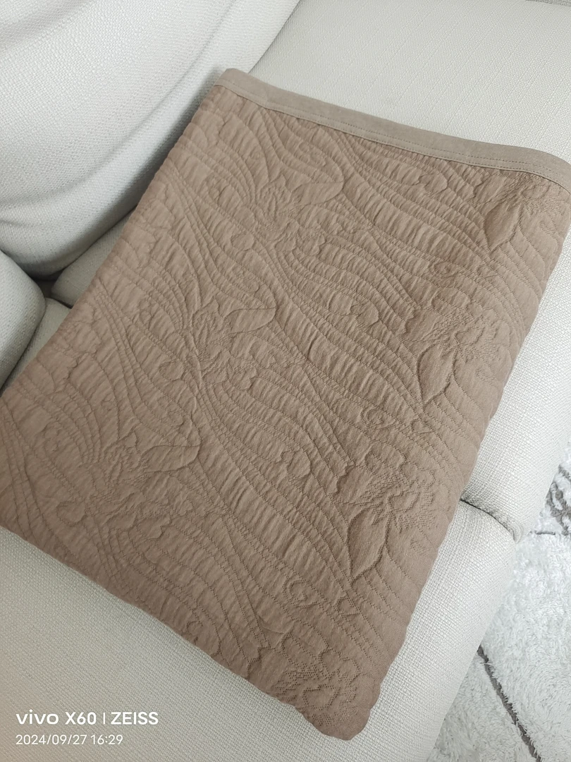 纯棉针织棉单人盖毯纯色